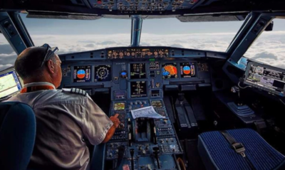An Airplane Cockpit